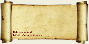 Žaklina Bzeničanin vizit kartica